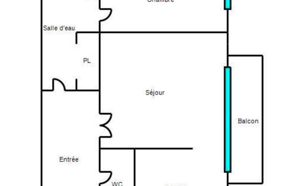 Appartement à louer    2 pièces • 49,97 m2 Roquebrune-Cap-Martin