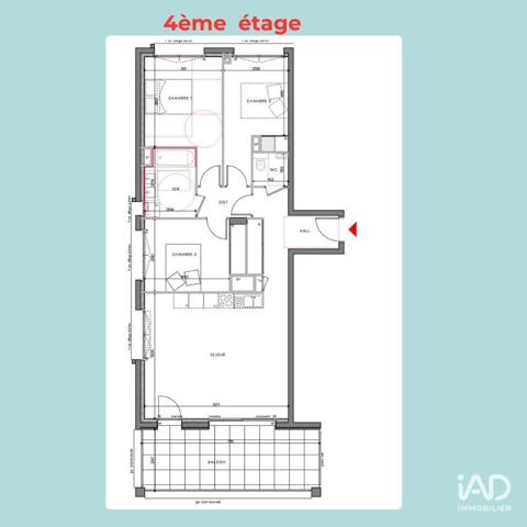 Appartement à vendre 4 pièces 83 m² Voiron