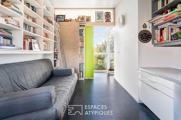 Maison d’architecte esprit loft avec terrasse et jardin à Vitry