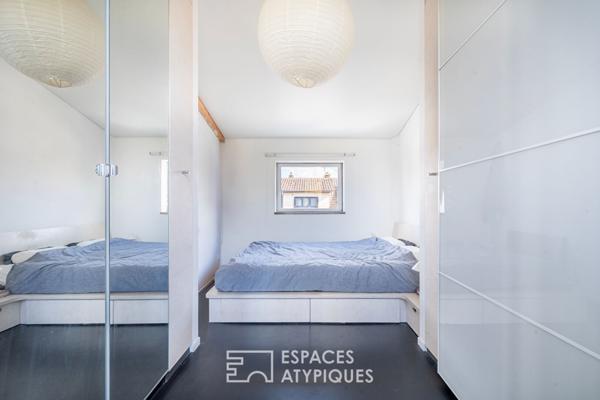 Maison d’architecte esprit loft avec terrasse et jardin à Vitry