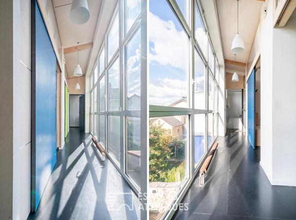 Maison d’architecte esprit loft avec terrasse et jardin à Vitry