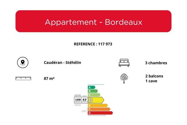 Appartement à vendre 5 pièces de 87 m²
