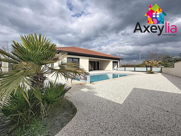 Saint-Alban-les-Eaux (42370) A VENDRE - SAINT-ALBAN-LES-EAUX - MAISON NEUVE DE 125M2 AVEC 3 CHAMBRES, TERRASSE, PISCINE, GARAGE ET TERRAIN