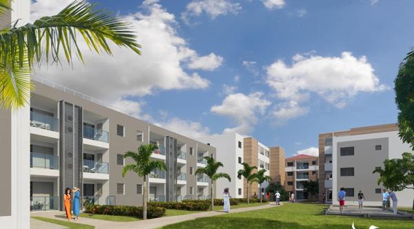 A VENDRE Appartement T3 en R+2 à Moule