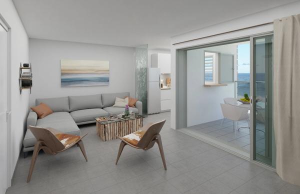 A VENDRE Appartement T3 en R+2 à Moule