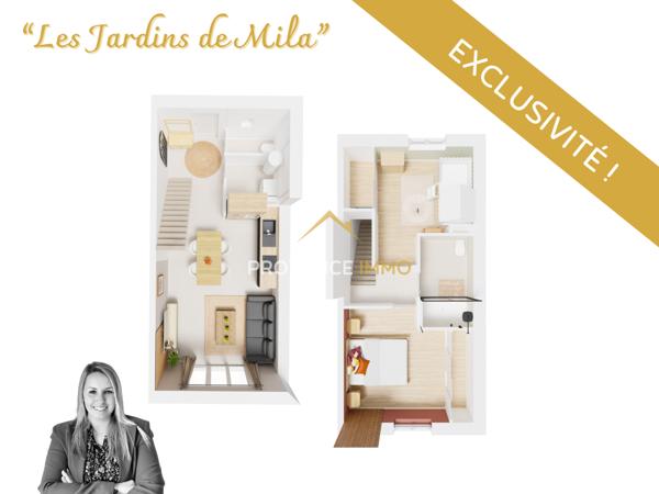 Salon-de-Provence (13300) Bienvenue aux Jardins de Mila - 10 maisons neuves 3 ou 4 pièces - Eligible au PTZ