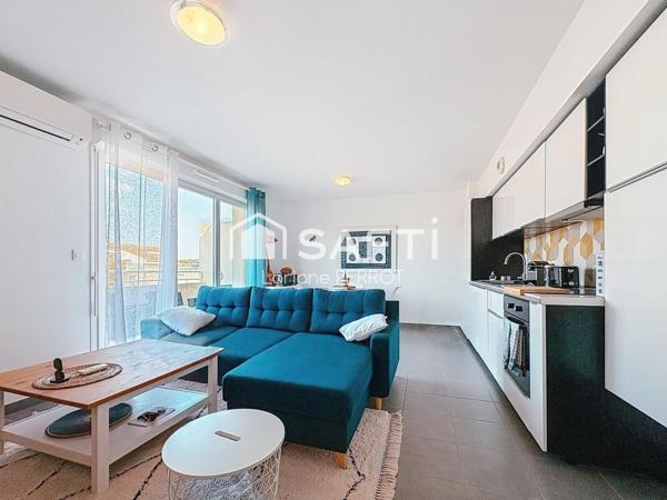 T2 dernier étage avec terrasse et garage