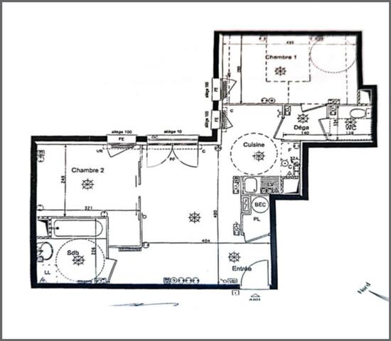 F3/ 2 CHAMBRES-PARKING EN SOUS-SOL- COMMODITÉS