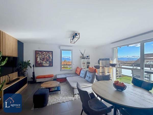 Appartement T4  89 m2 Vue Mont-Blanc garage double et cave à GEX 01170