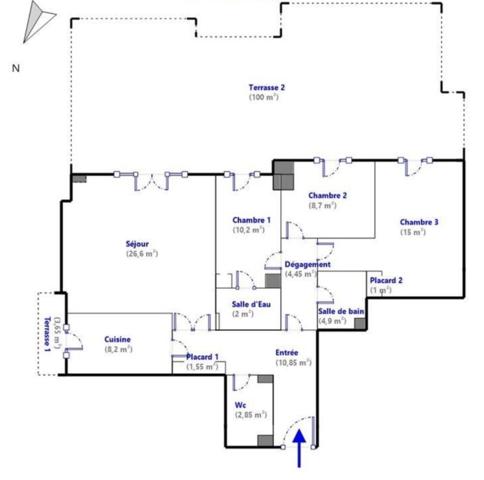 Appartement à vendre 4 pièces 96,3 m² Achères