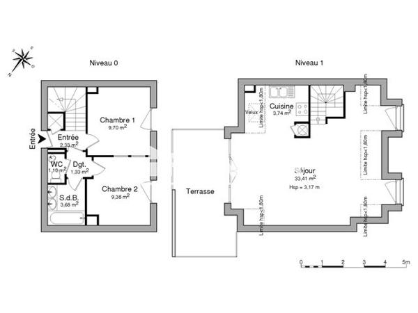 Location Appartement 3 pièces 64.68 m² - 37 RUE NOTRE DAME/RUE D'ORLY Rungis 94150