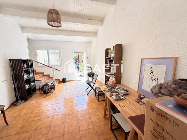 Maison de charme avec cour style hacienda à Mérindol- jardin