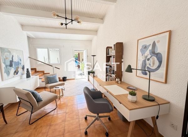 Maison de charme avec cour style hacienda à Mérindol- jardin