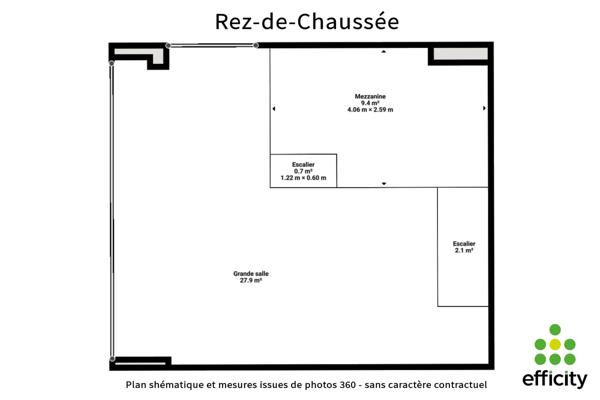 Local Commercial 3 pièces - 72 m²
