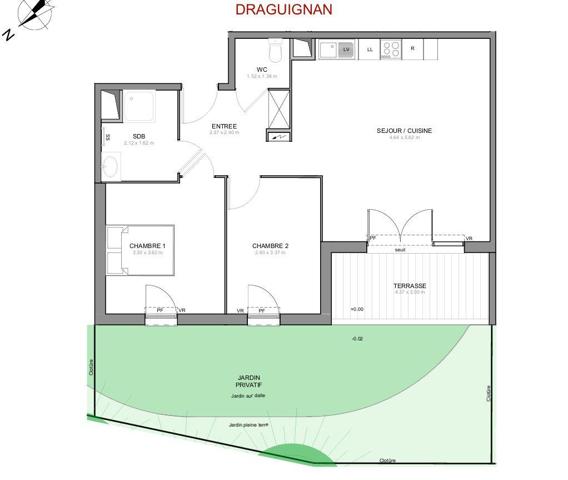 Appartement à vendre 3 pièces 65 m² Draguignan