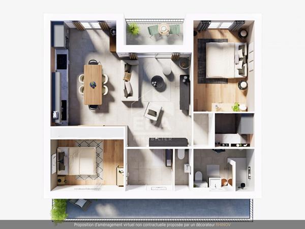 Appartement T3 hyper centre de Saint-Florent, avec ascenseur