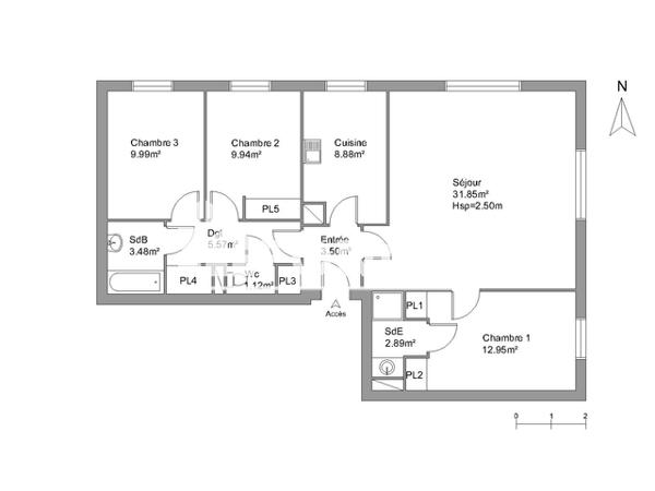 Location Appartement 4 pièces 89.4 m² - 1 PLACE KARINE RUBY Evreux 27000