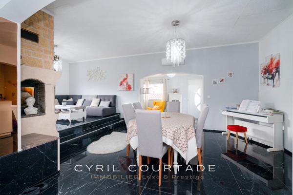 Maison lumineuse avec piscine et dépendance. Terrain de 1250 m²