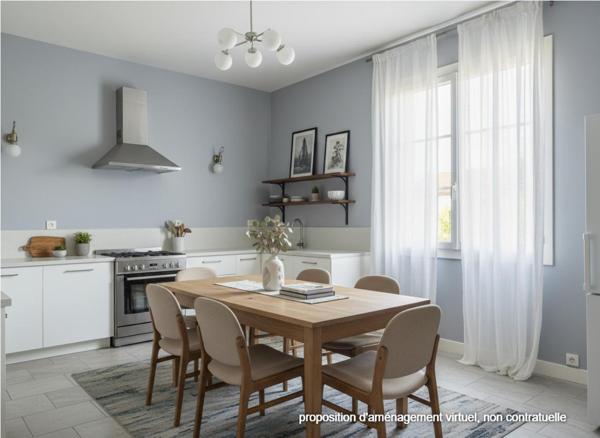 Maison à Vayres de 5 pièces de 105 m2 - 3 chambres - Un chai de 60 m² - Terrain de 1270 m²
