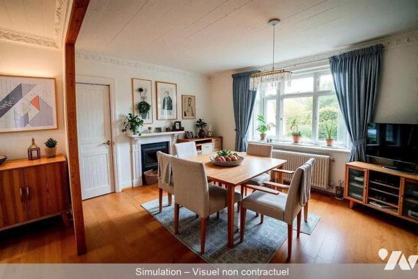 Maison d'habitation comprenant : une entrée,cuisine, salon/séjour, bureau, appentis. A l'etage:...