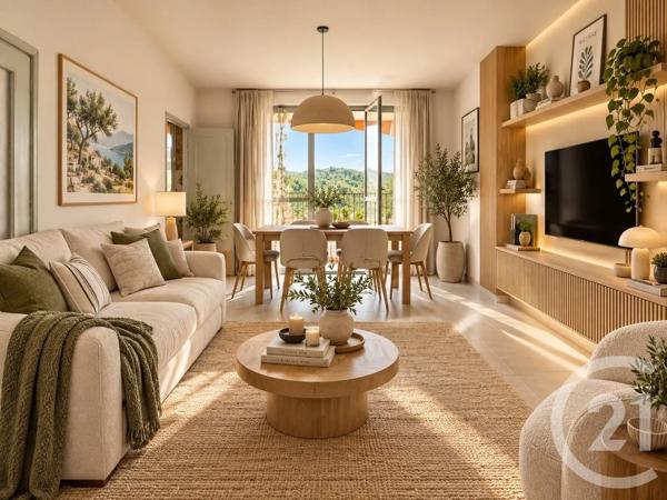 Appartement F5 à vendre  5 pièces - 95,55 m 2   CARROS  - 06