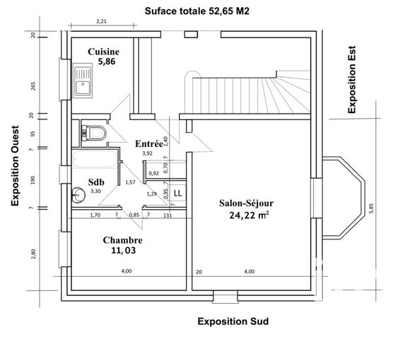 Appartement à vendre 2 pièces 53 m² Montfermeil