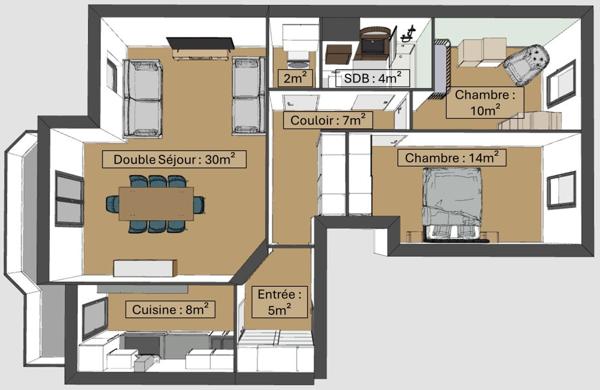 Appartement au centre ville de ROSNY SOUS BOIS