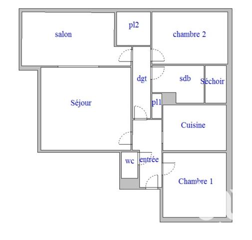 Appartement à vendre 4 pièces 75 m² Le Havre