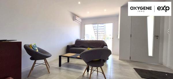 SAINT-ESTÈVE – Bel appartement en rez-de-chaussée entièrement rénové avec extérieurs