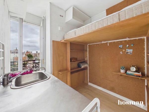 Studio exposé EST avec vue dégagée - double vitrage & vrai toilette - Denfert-Rochereau (Paris 14)