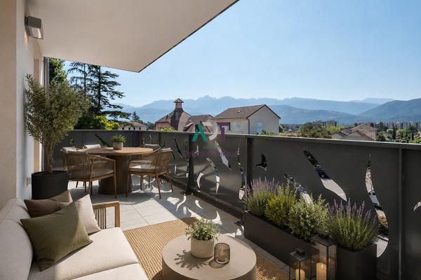 Corenc – T3 de 68 m² avec terrasse, vue montagnes et garage en option