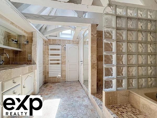 Dans le quartier le plus prisé de Mantes-la-Jolie, face à la majestueuse collégiale, cette demeure de caractère offre une vue à couper le souffle.