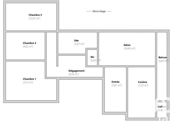 Appartement à vendre 4 pièces 85 m² Fresnes