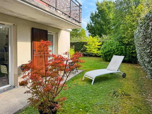 Appartement F3 à vendre – Rez-de-jardin – 140 m² jardin privatif – Résidence récente – Chessy Bourg – 2 parkings en sous-sol