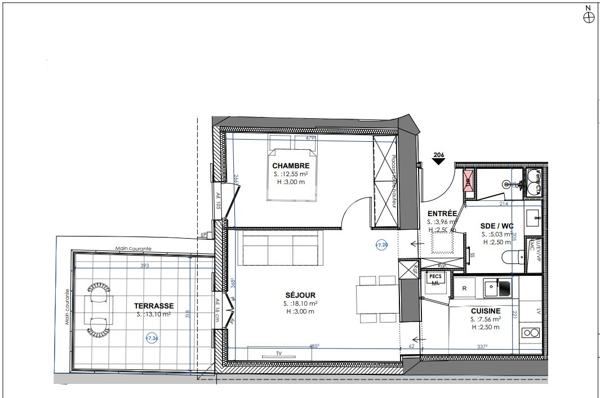 Dax (40100) DAX - T2 neuf dans une résidence entièrement rénovée
