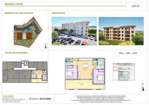 Appartement T3 à vendre  3 pièces - 64,20 m 2   PORTO VECCHIO  - 201