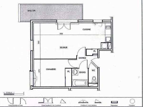 Appartement T2 Royan centre avec balcon, parking, cave et ascenseur Royan