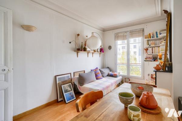 Paris 20, Gambetta : appartement 2 pièces 33.60 m2 + parking