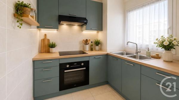 Appartement à vendre  2 pièces - 31,63 m 2   LA COURNEUVE  - 93