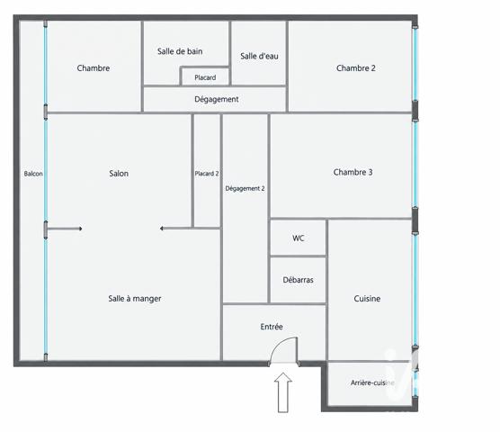 Appartement à vendre 5 pièces 102,91 m² Nantes