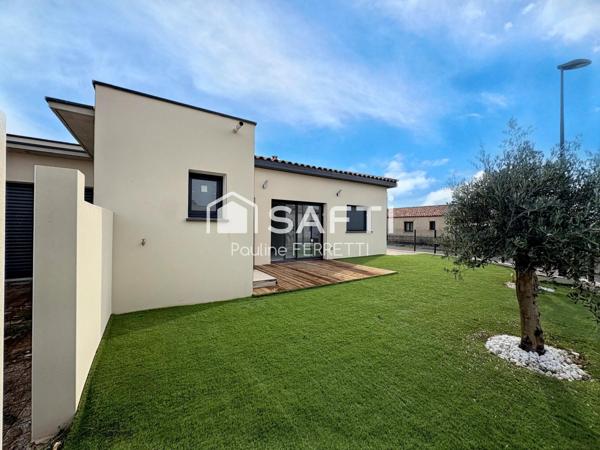 Villa plain pied T4, 112m2 avec garage et jardin