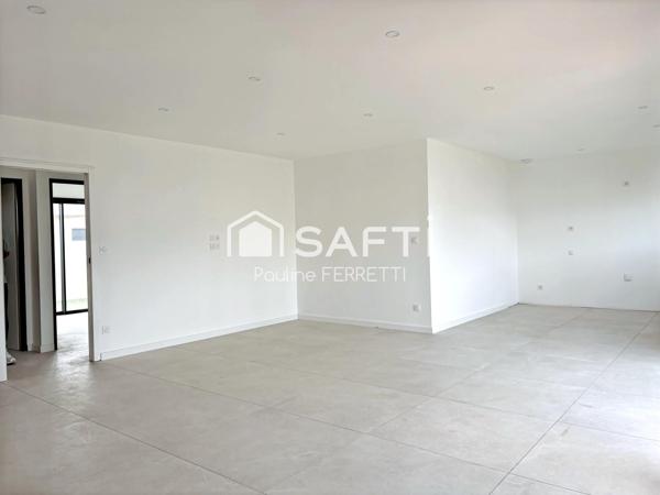 Villa plain pied T4, 112m2 avec garage et jardin