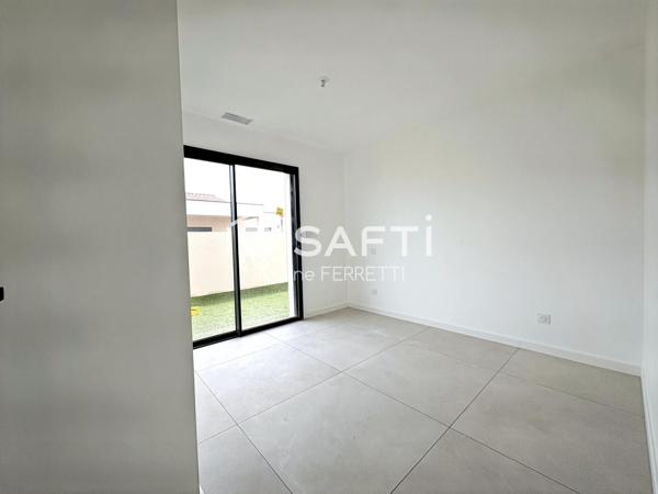 Villa plain pied T4, 112m2 avec garage et jardin