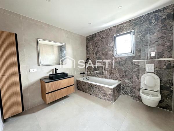 Villa plain pied T4, 112m2 avec garage et jardin