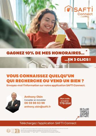 Appartement de 2011, type 2, balcon, place de parking