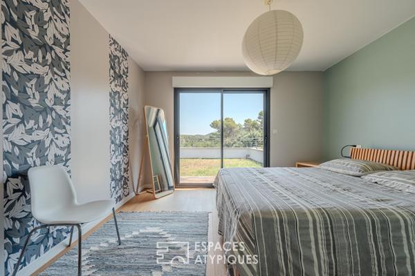 Maison d’architecte au style contemporain dans un cadre paisible