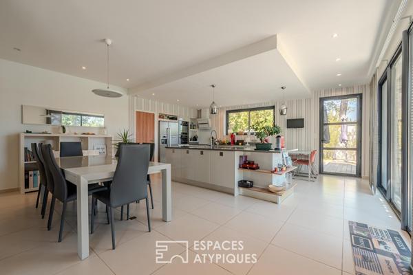 Maison d’architecte au style contemporain dans un cadre paisible