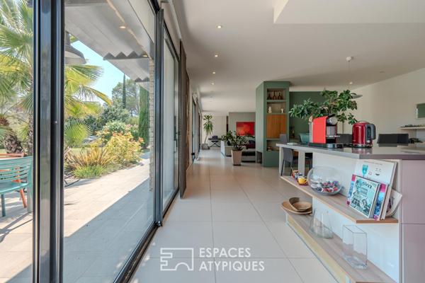 Maison d’architecte au style contemporain dans un cadre paisible