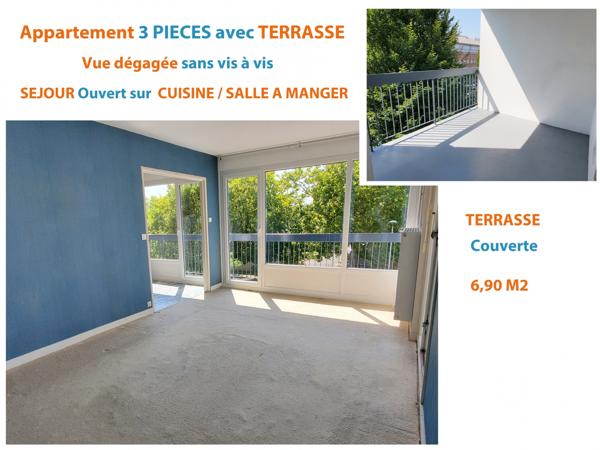 Appartement à vendre 3 pièces 69 m² Joué-lès-Tours