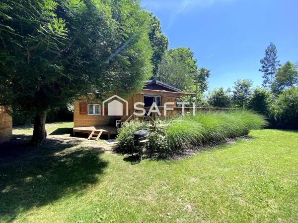 Chalet rénové en bord d’eau, rare à Clécy